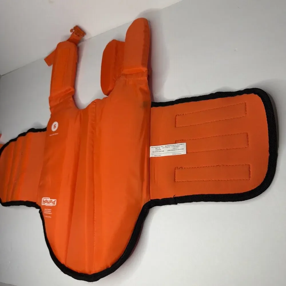 Outward Hound Neoprene Clown Fish Small Dog Life Jacket Swimmer Orange Handle - Picture 5 of 11